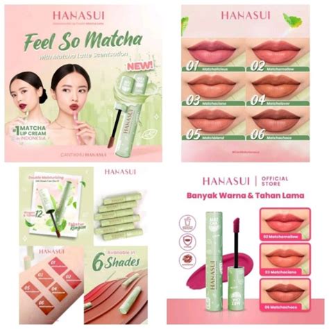 Jual Hanasui Matcha Edition Lipcream 4gr | Shopee Indonesia