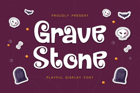 Gravestone - Playful Display Font