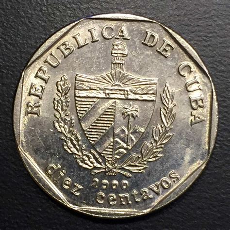 Cub009 Moneda Cuba 10 Centavos 2000 Xf-au Ayff - $ 36.00 en Mercado Libre