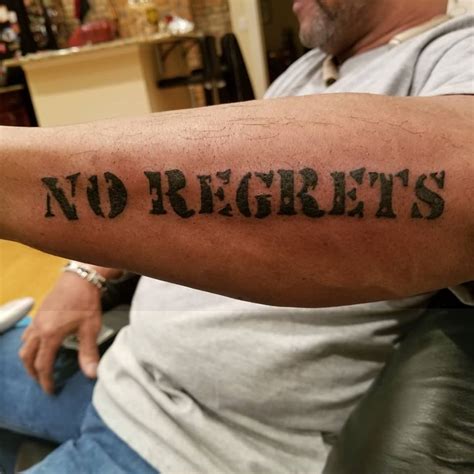 No Regrets tattoo - LiQiD inc