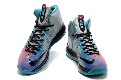 Authentic 2014 Nike Lebron James 10 Colorful Basketball Shoes Website Sale