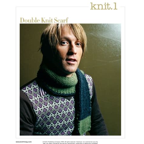 DOUBLE KNIT SCARF – Vogue Knitting