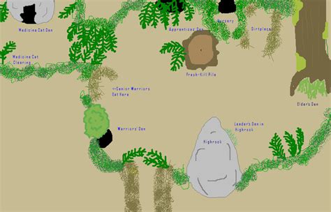 ThunderClan Camp by OblivionBells on DeviantArt