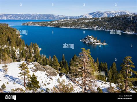 Emerald Bay in the winter, Lake Tahoe Stock Photo, Royalty Free Image: 89634012 - Alamy