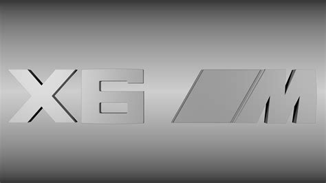 BMW X6M logo 3D Model OBJ BLEND | CGTrader.com