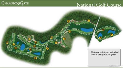 ChampionsGate Golf Club - National - Layout Map | Course Database