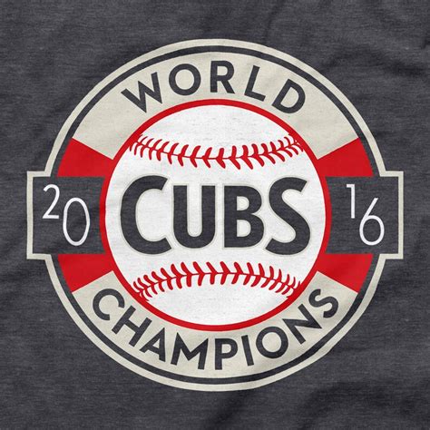 Chicago Cubs Shirt 2016 World Series Champions Logo Blue Size | Etsy