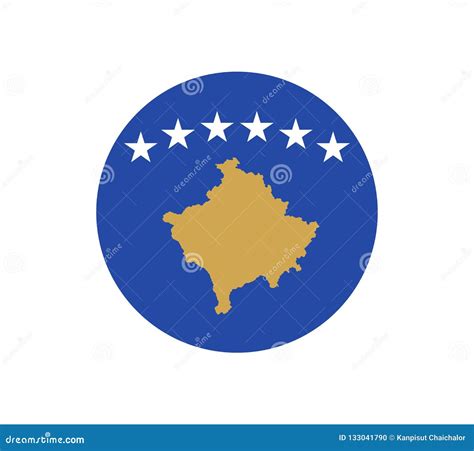 Kosovo Flag for Independence Day and Infographic Vector Illustration ...