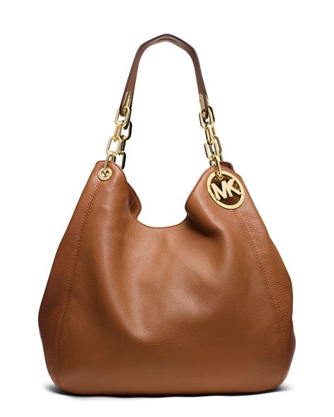 Lyst - Michael Kors Michael Large Fulton Shoulder Tote in Brown