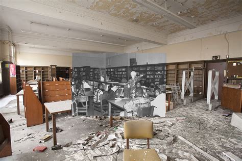 Then-and-Now Photos of Abandoned Detroit School | Bored Panda