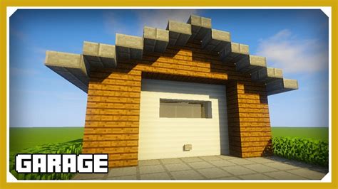 Minecraft: How To Build A Garage Tutorial (Easy Survival Minecraft Design) - YouTube