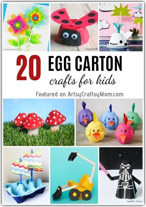 Cutest DIY Recycling Egg Carton Mushroom Craft for Kids