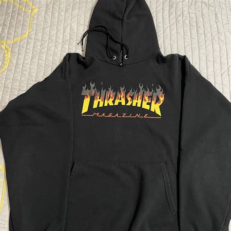 Classic Thrasher Hoodie #thrasher #hoodie #graphic... - Depop