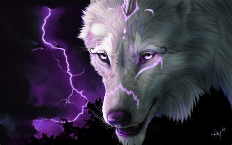 View 23 Lightning Wolf Cool Backgrounds - Mundopiagarcia