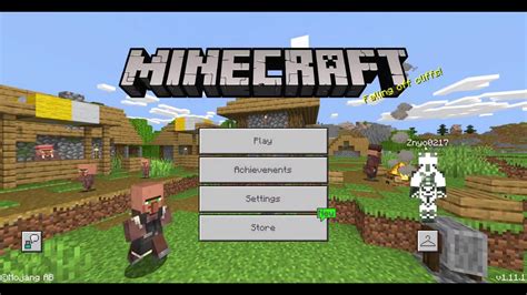 Minecraft Main Menu Screen - YouTube