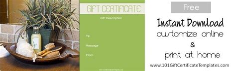 Spa Gift Certificates