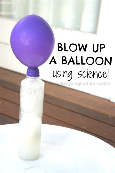 Blow up a balloon using science - Laughing Kids Learn