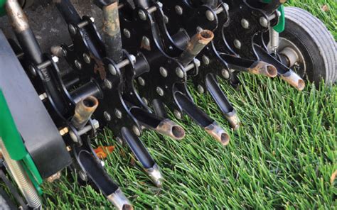 Verticutting or Core Aerating the Lawn - Grass Pad