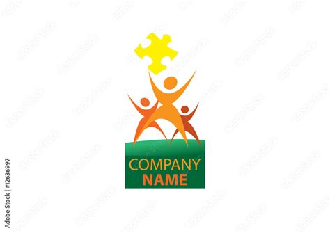 Jigsaw Company Logo Stock Vector | Adobe Stock