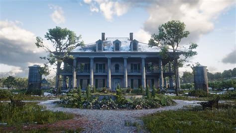 The Braithwaite Manor during the Winter : reddeadredemption