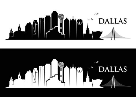 ᐈ Dallas skyline drawing stock vectors, Royalty Free dallas skyline illustrations | download on ...