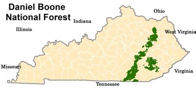 Daniel Boone National Forest Topographic Map - United States Map