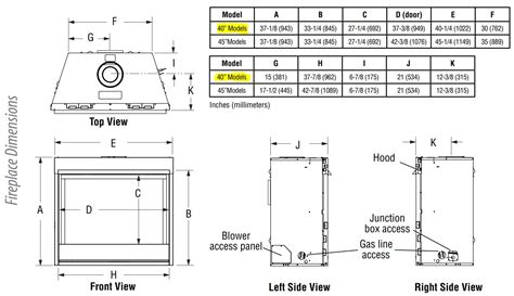 40" Superior Gas Fireplace Direct Vent