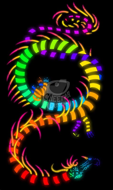 Neon Dragon by TheCrocodilian on DeviantArt