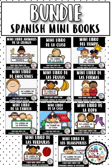 Vocabulary Mini Book Bundle in Spanish | Spanish classroom activities, Spanish books, Spanish ...