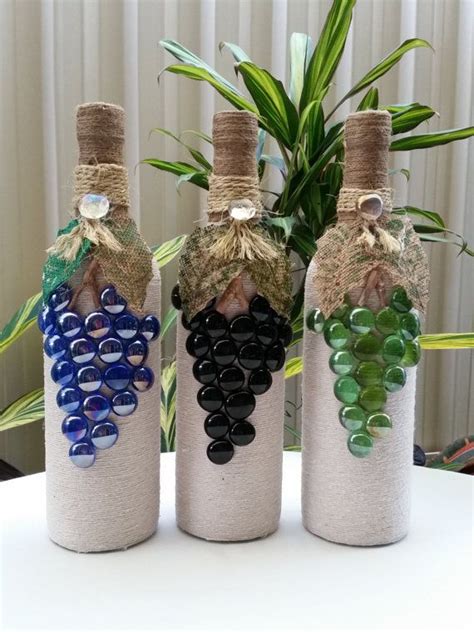 TWINE WRAPPED WINE Bottles | Wrapped wine bottles, Bottle crafts, Wine ...