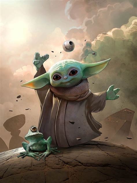 #StarWars #ScienceFiction #SciFi #TheMandalorian #BabyYoda #Yoda #Cute #Television #TV #Disney # ...