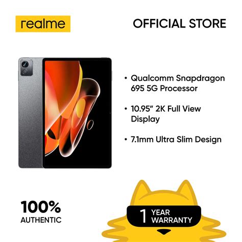 realme Pad X 5G 6GB+128GB | Qualcomm Snapdragon 5G Processor | 10.95 ...