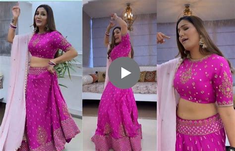 Sapna Chaudhary Dance Video: पिंक घाघरा चोली में सपना का धांसू डांस, कमर की लचक पर दिल हार ...