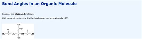 Solved Bond Angles in an Organic Molecule Consider the | Chegg.com