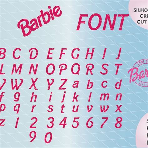 Barbie Font - Etsy