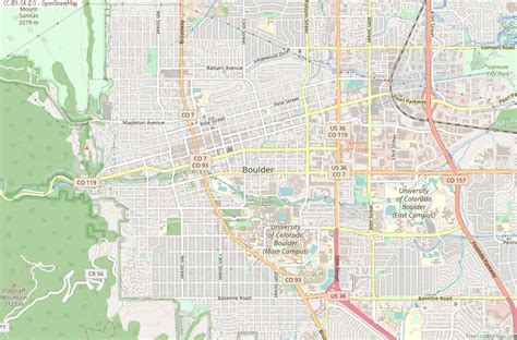 Boulder Map United States Latitude & Longitude: Free Maps