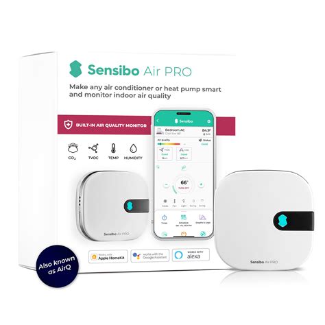 Buy Sensibo Air PRO Smart Air Conditioner Controller & Air Quality Sensor. Smart Thermostat for ...