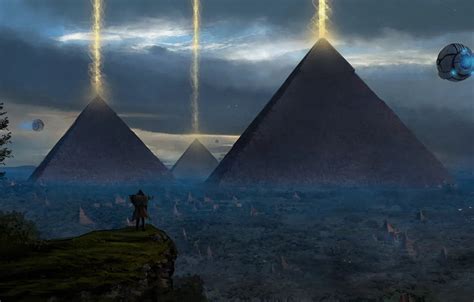 Wallpaper art, painting, concept art, ancient, Pyramid images for ...