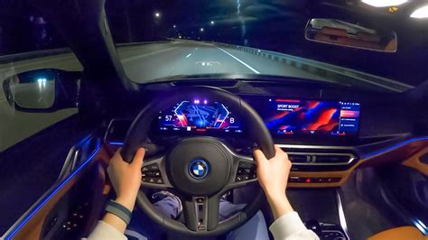 2022 BMW i4 M50 - POV Night Drive (Binaural Audio) - YouTube