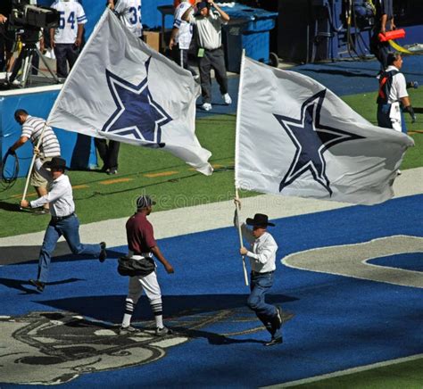 Cowboys End Zone Celebration Editorial Stock Image - Image of running, stadium: 6836284