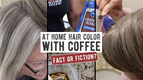 DIY Natural Hair Dye | Will Coffee Cover Gray Hair? - YouTube