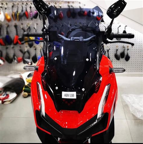 Honda ADV 150 2019 Windshield (MTK), Motorcycles, Motorcycle Accessories on Carousell