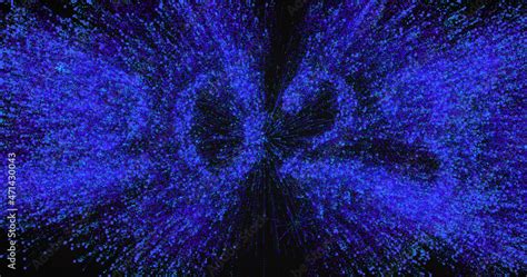 Image of 2023 and blue fireworks exploding on black background Stock ...