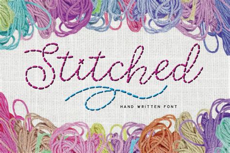 21 Best Stitched Fonts for Embroidery Lovers | Design Inspiration