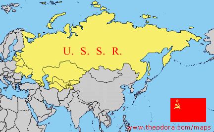 Ussr On Political Map Of World - Corene Charlotte