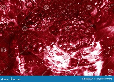 Red Water Surface, Water Waves, Beautiful Red Liquid for the Background Stock Image - Image of ...