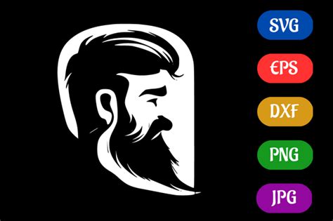 Beard | Silhouette SVG EPS DXF Vector Graphic by Creative Oasis · Creative Fabrica