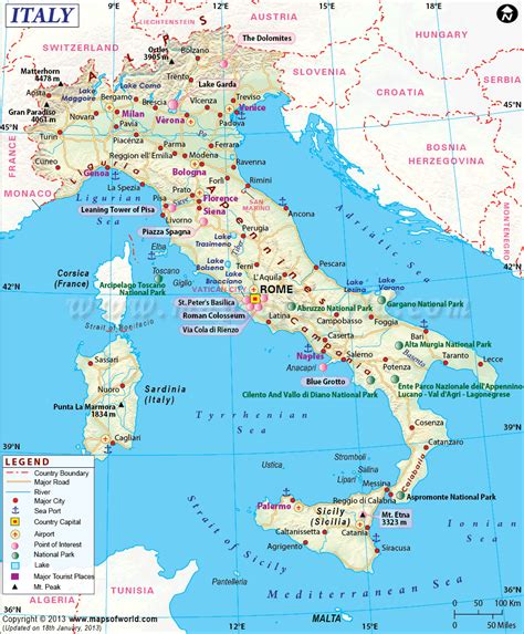 Map of Italy - Country Code Guide