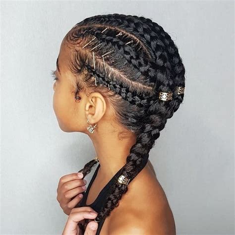 Cornrows- hairstyles for curly little girls #CornrowsHairstyles ...