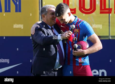 Presentation of Ferran Torres as a new FC Barcelona player, on 03th ...